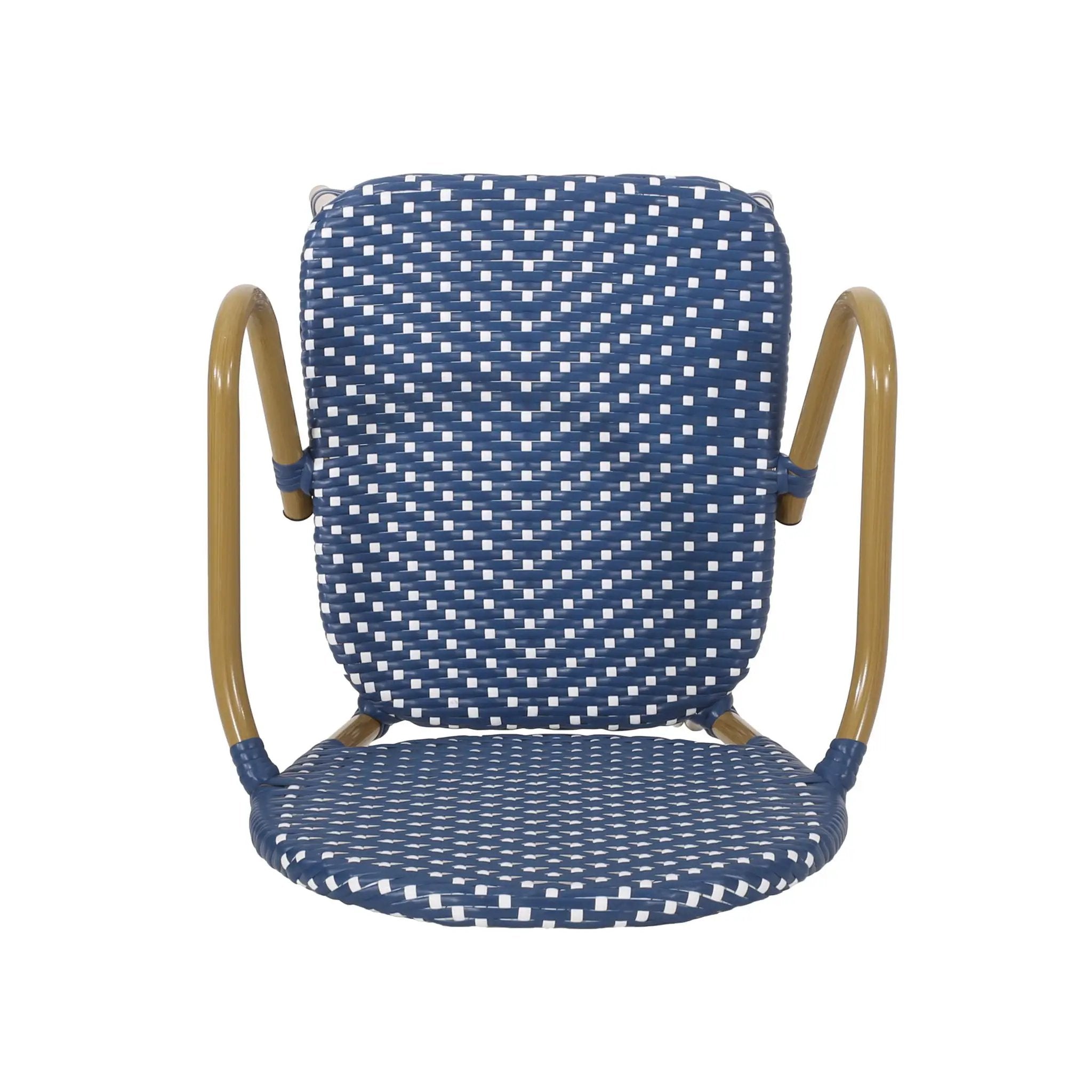 Outdoor Wicker And Aluminum French Barstools (Set of 2) by HouseOfZazla