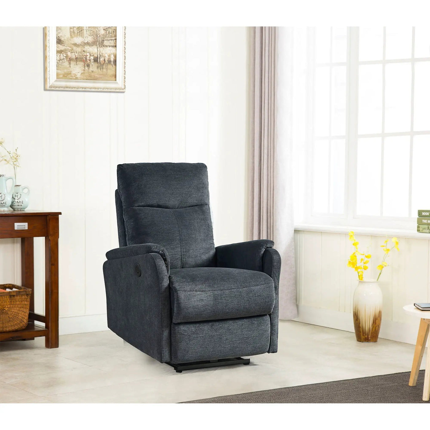 Recliner Chair With Power Function Easy Control Big Stocks, Recliner Single Chair For Living Room, Bed Room by Unique Piece Furniture