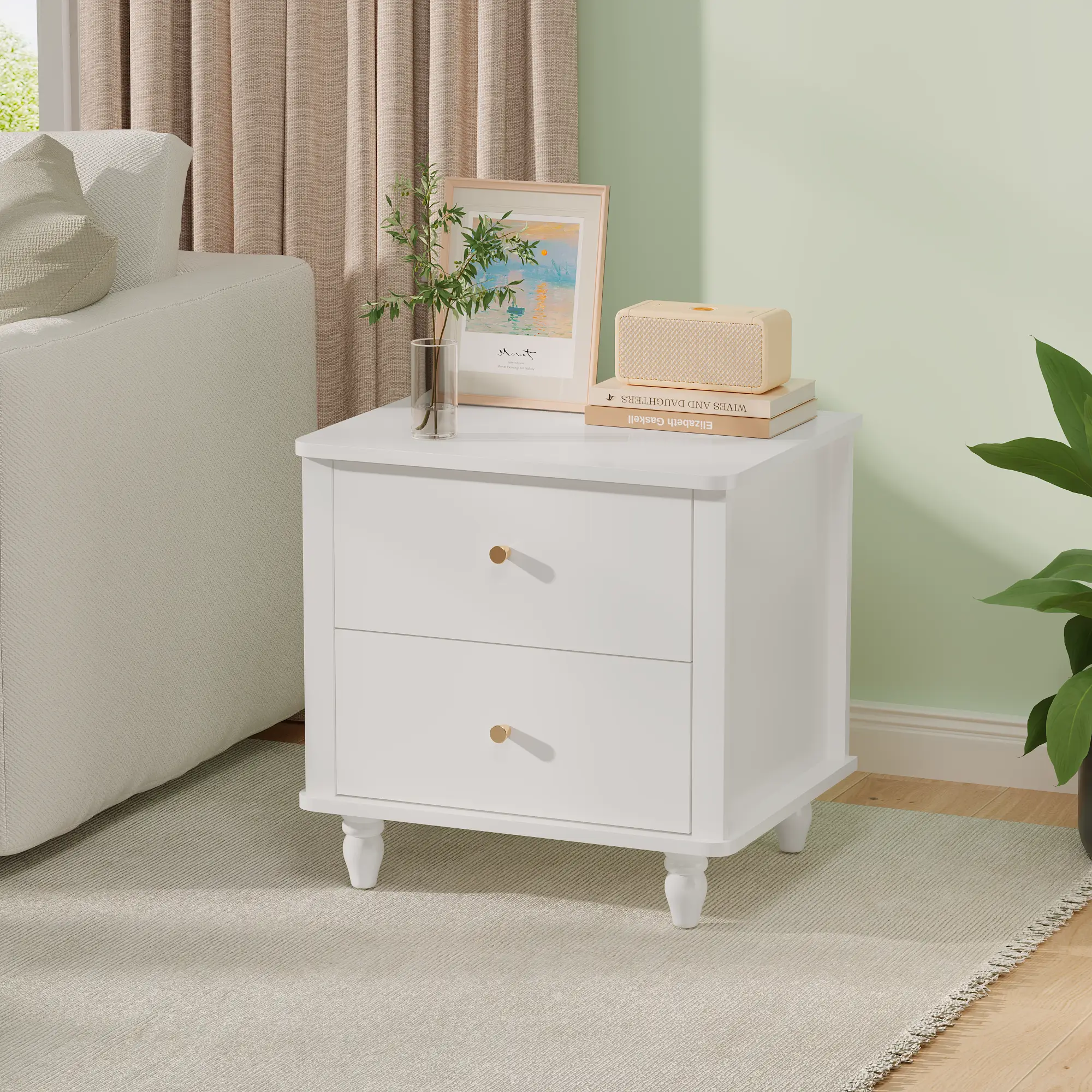 Modern 2-Drawer Nightstand by HouseOfZazla