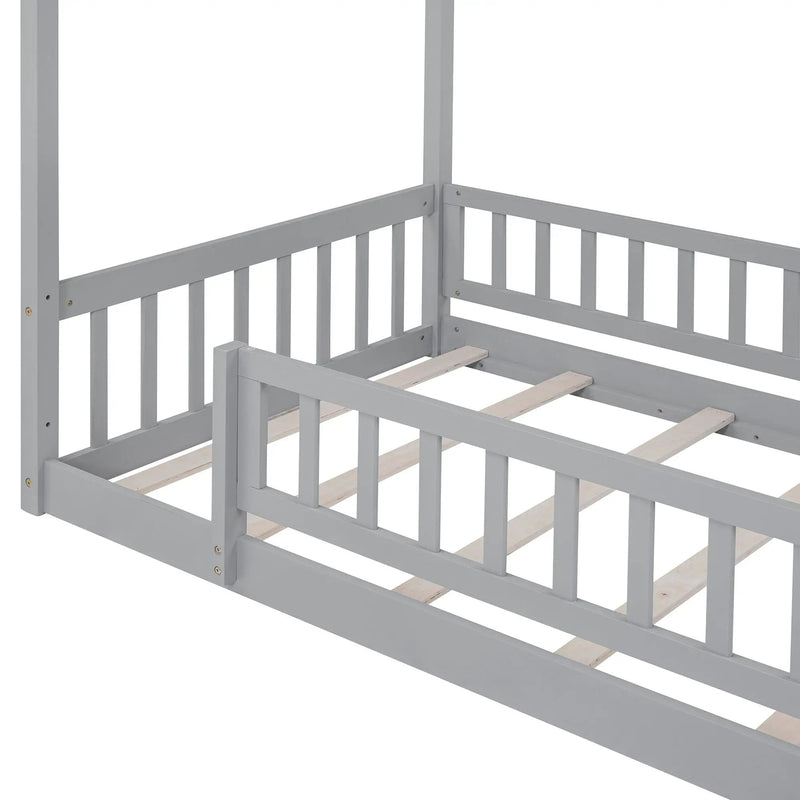 Bed House Bed Frame With Fence by Unique Piece Furniture