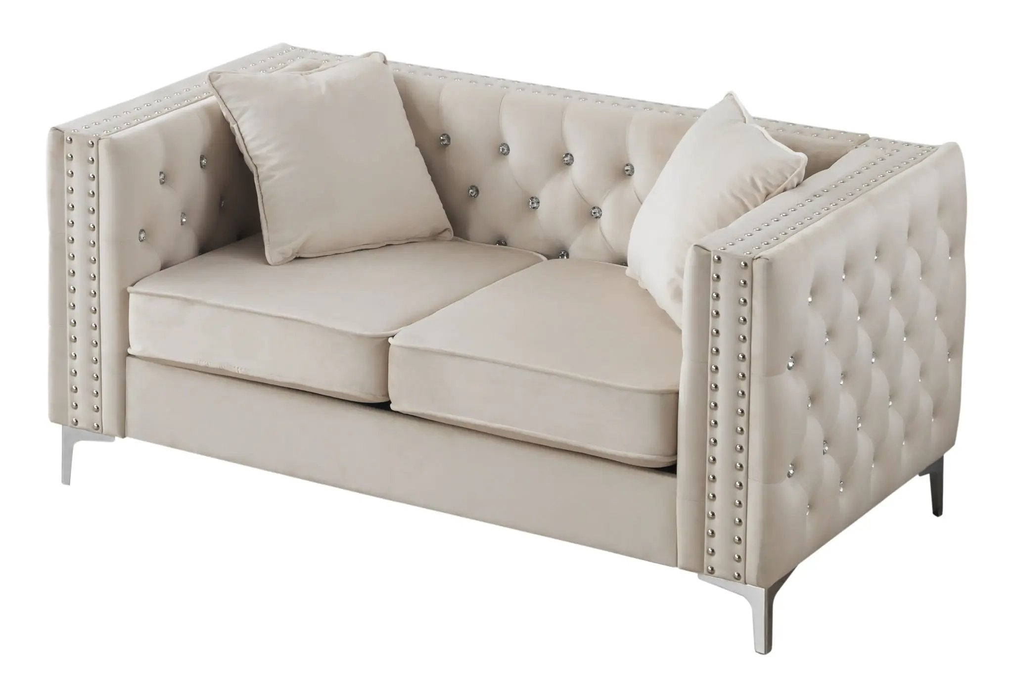 Elegant Track Arm Loveseat by HouseOfZazla