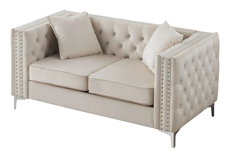 Elegant Track Arm Loveseat by HouseOfZazla