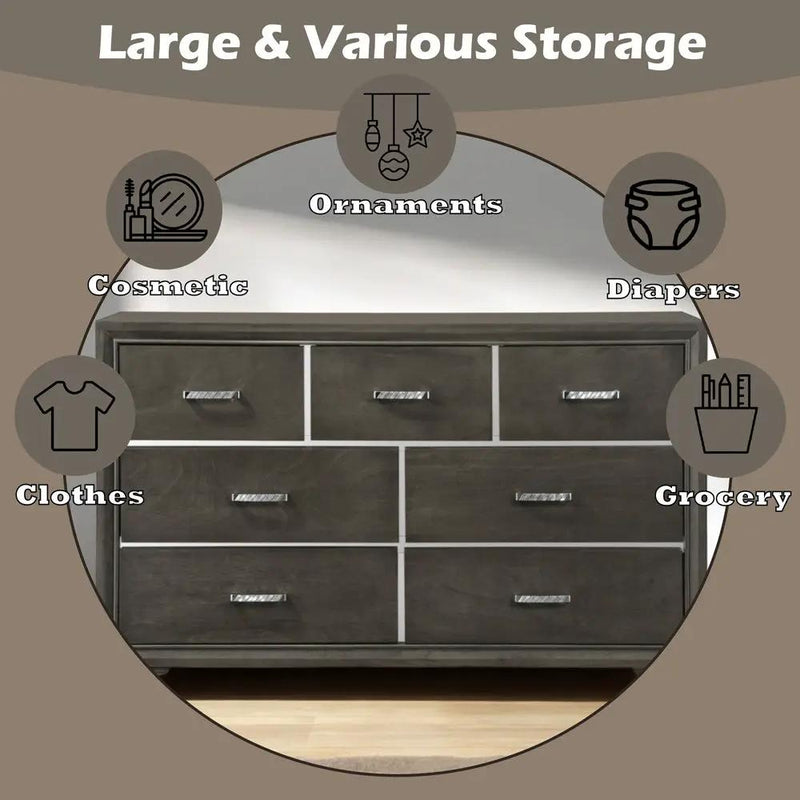 Carine II - Dresser - Gray by Unique Piece Furniture