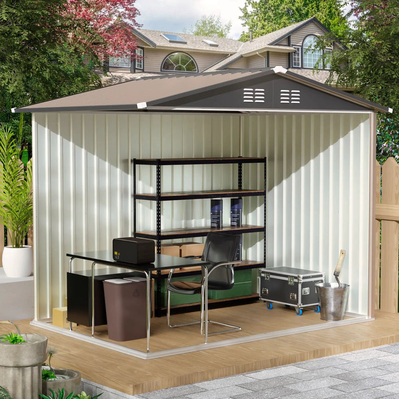 8FT x 6FT Garden Shed with Apex Roof by HouseOfZazla