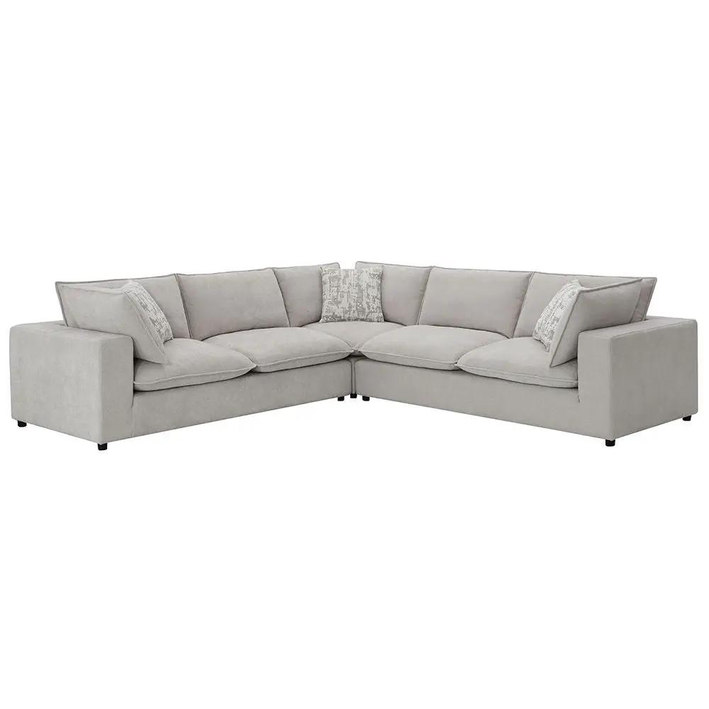 Marisa - Modular RF Loveseat With 2 Pillows - Beige Boucle by Unique Piece Furniture