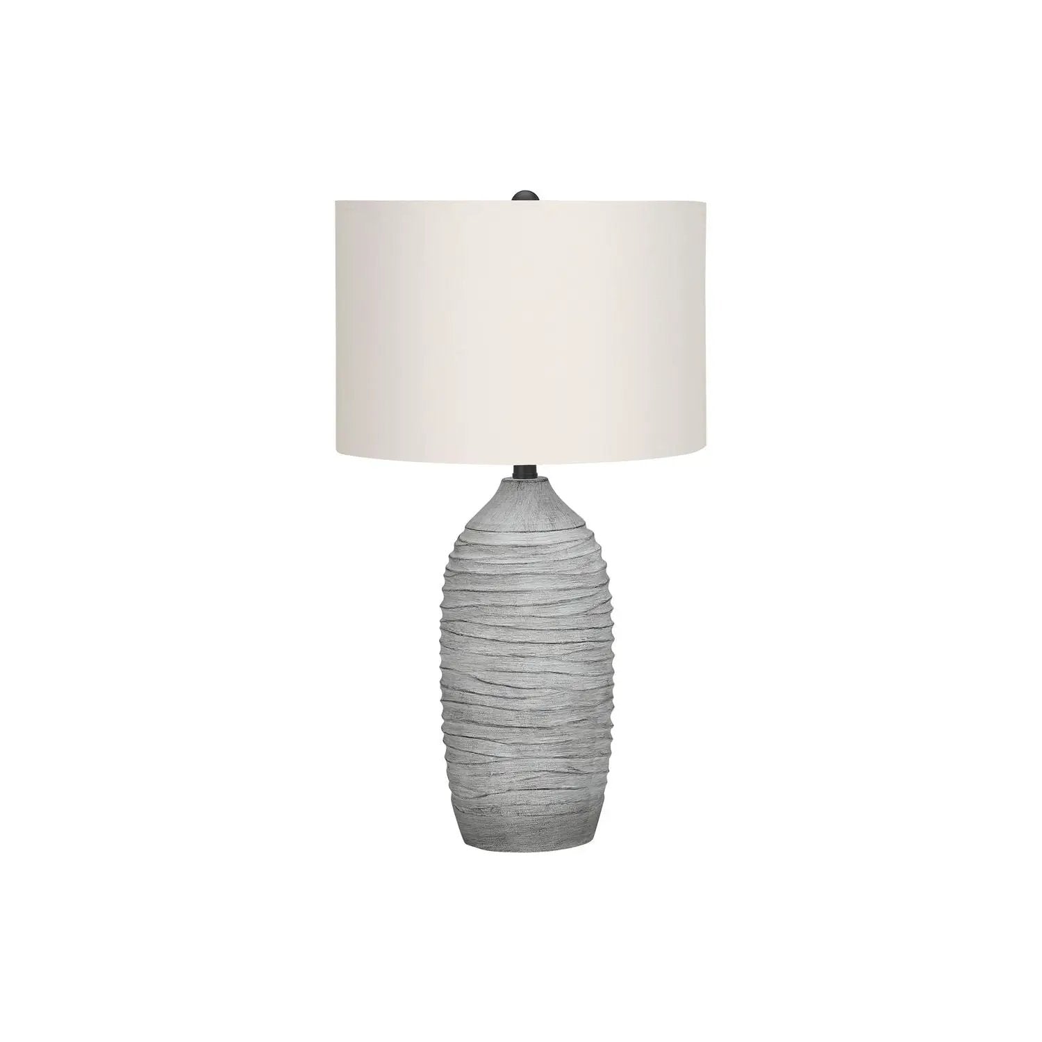Lighting, Table Lamp, Resin, Modern - Gray / Cream by Unique Piece Furniture