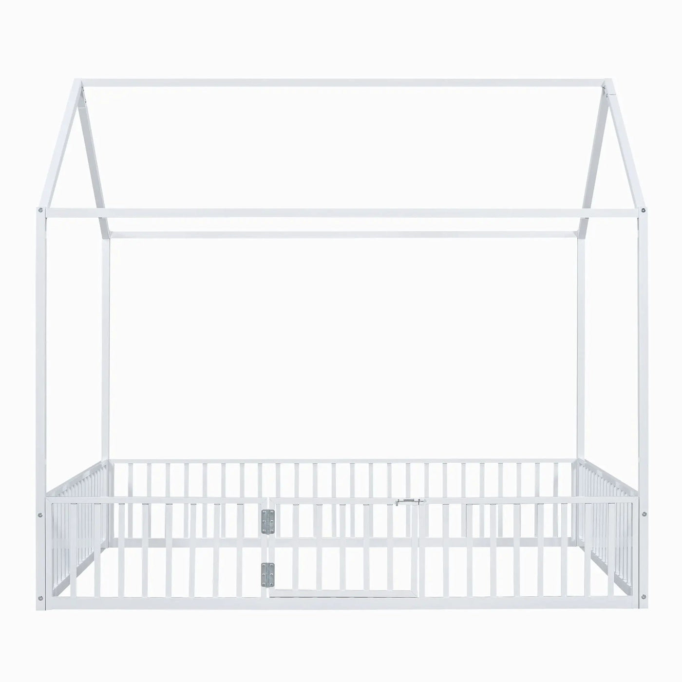 Metal House Bed With Fence And Door by Unique Piece Furniture