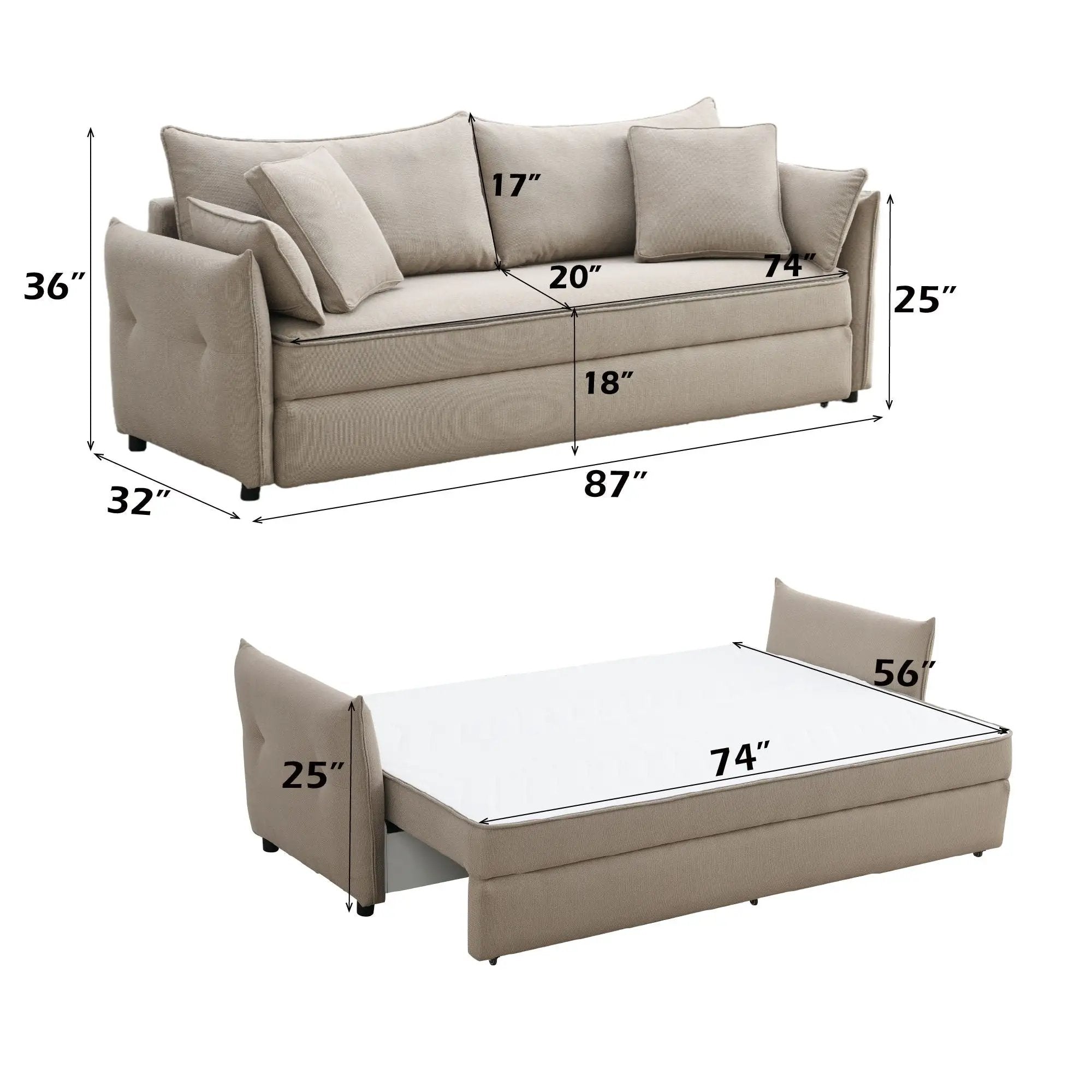 Irina - Pull Out Sleep With Storage by HouseOfZazla