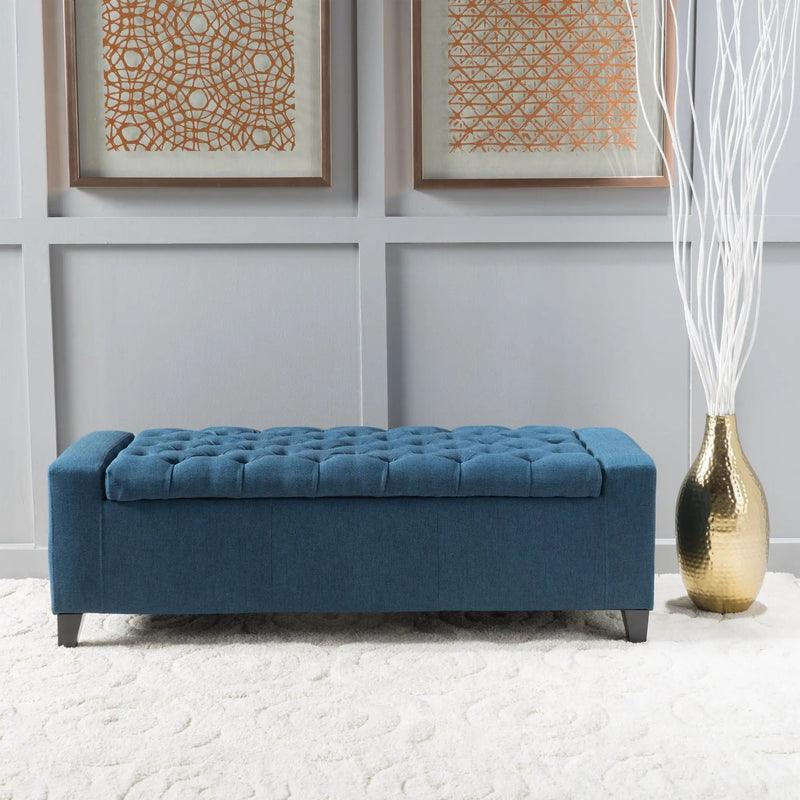 Guernsey Ottoman Storage With Tufted Top by HouseOfZazla