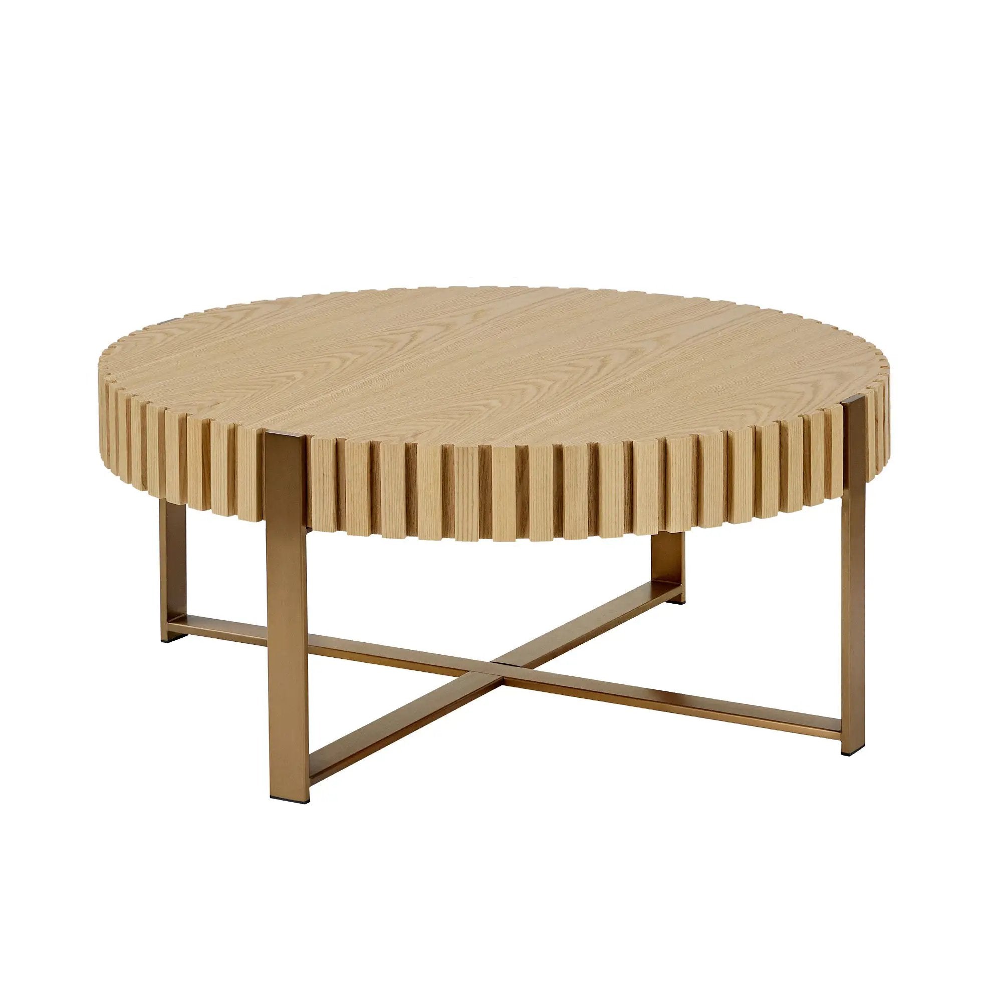Modern Handcraft Drum Coffee Table by HouseOfZazla