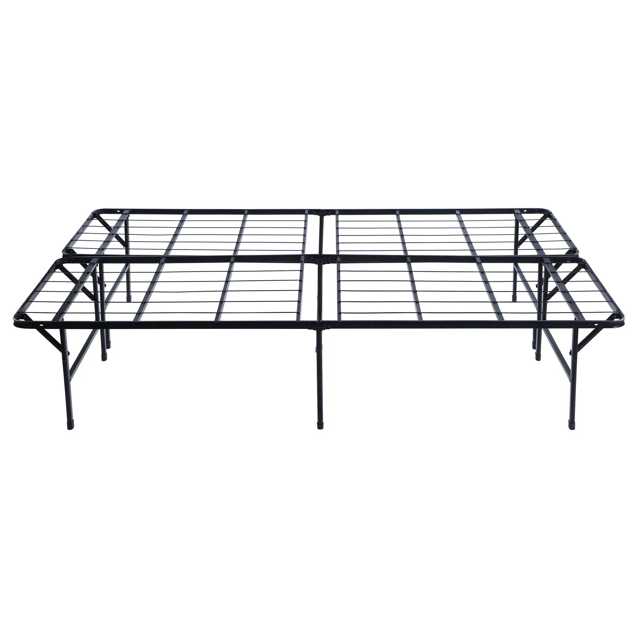 Mabel Metal Full Mattress Support Platform Bed Black by Unique Piece Furniture