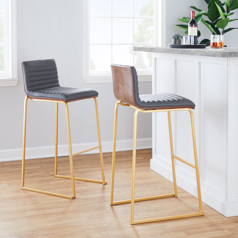Mason Mara - Contemporary Versatile Desig Fixed Height Barstool (Set of 2) by Unique Piece Furniture
