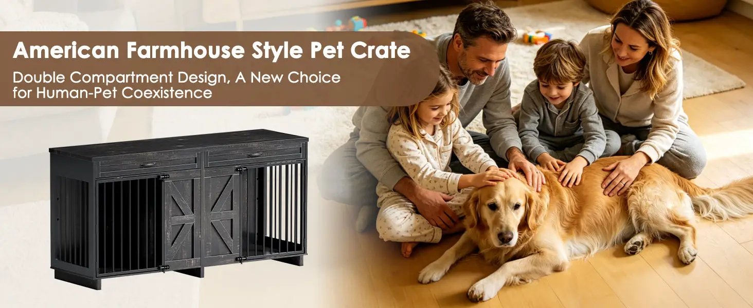 Dog Crate Furniture TV Stand by HouseOfZazla