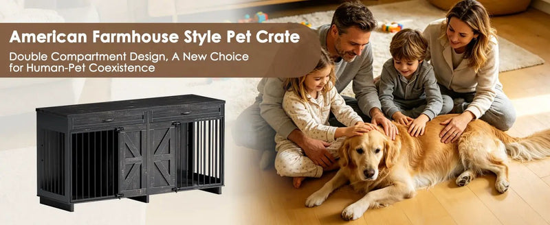 Dog Crate Furniture TV Stand by HouseOfZazla