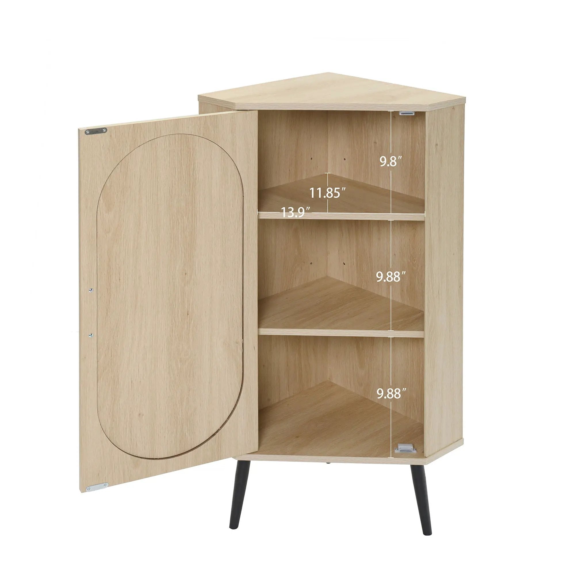 Freestanding Corner Corner Cabinet For Living Room by HouseOfZazla