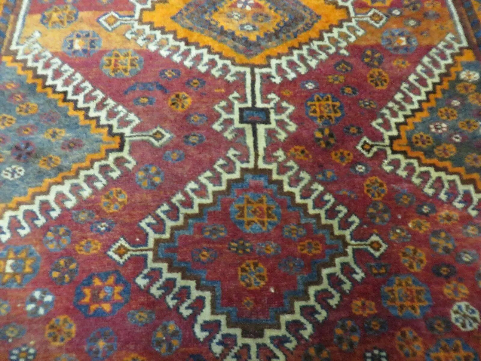 4' X 7' Antique Handmade Tribal Turkish Wool Rug Nice by Jewel Rugs