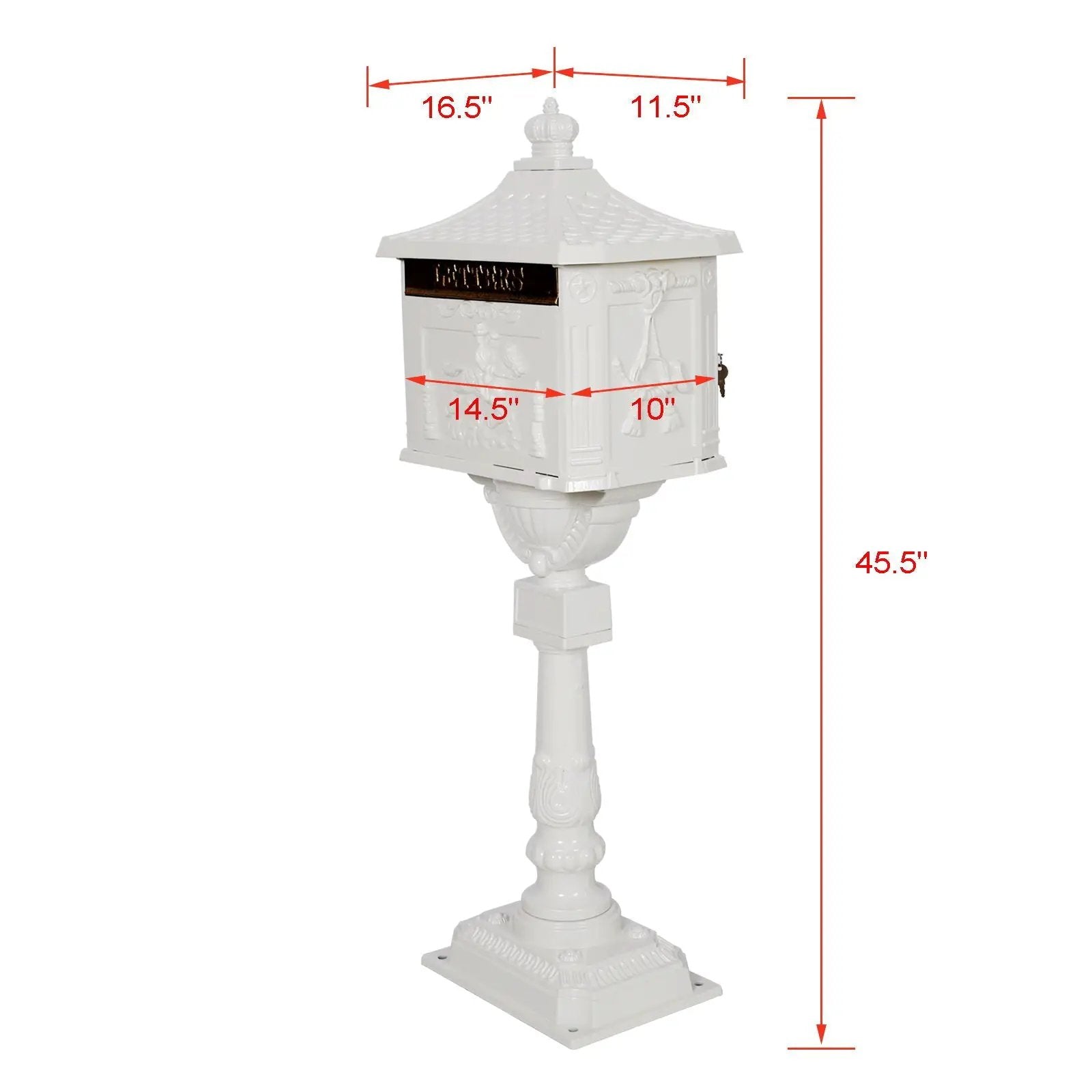 Cast Aluminum Mail Box, Postal Box, Mailbox by HouseOfZazla