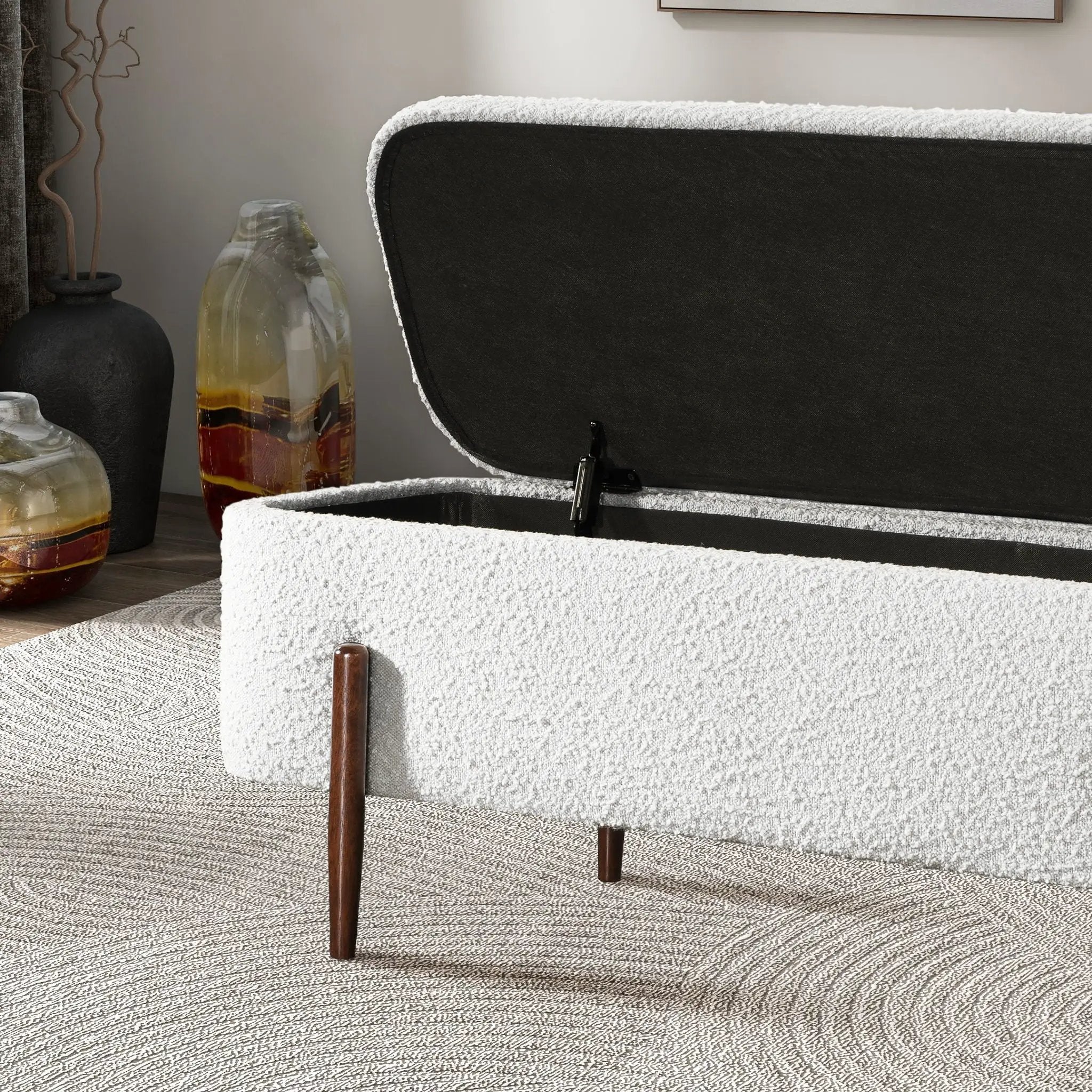 Sarna - Storage Bench - Ivory by Unique Piece Furniture