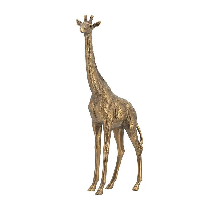 8.3x2.8x15.9" Giraffe Statuette, Animal Statue Decor by HouseOfZazla