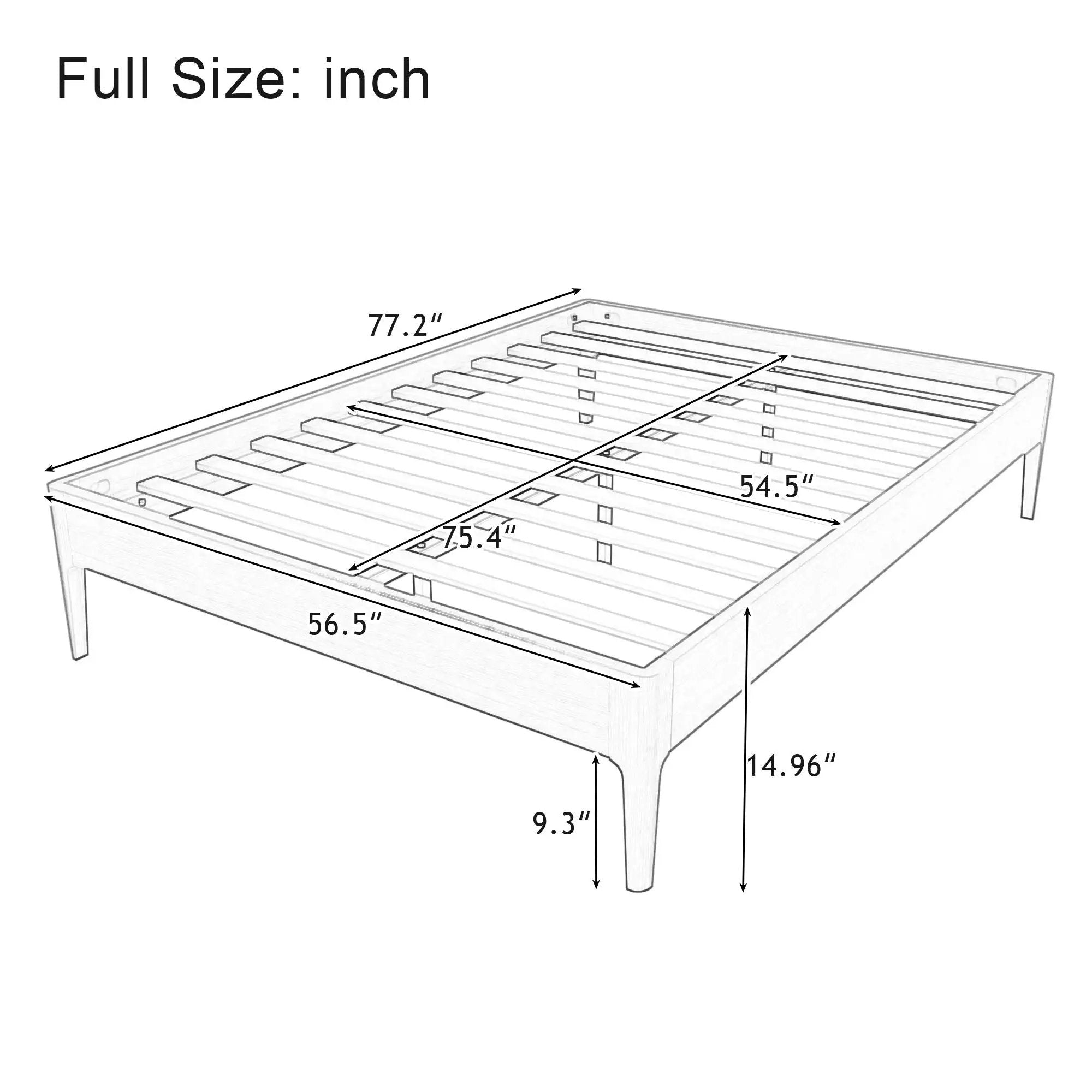 Modern Minimalist Style Platform Bed by HouseOfZazla