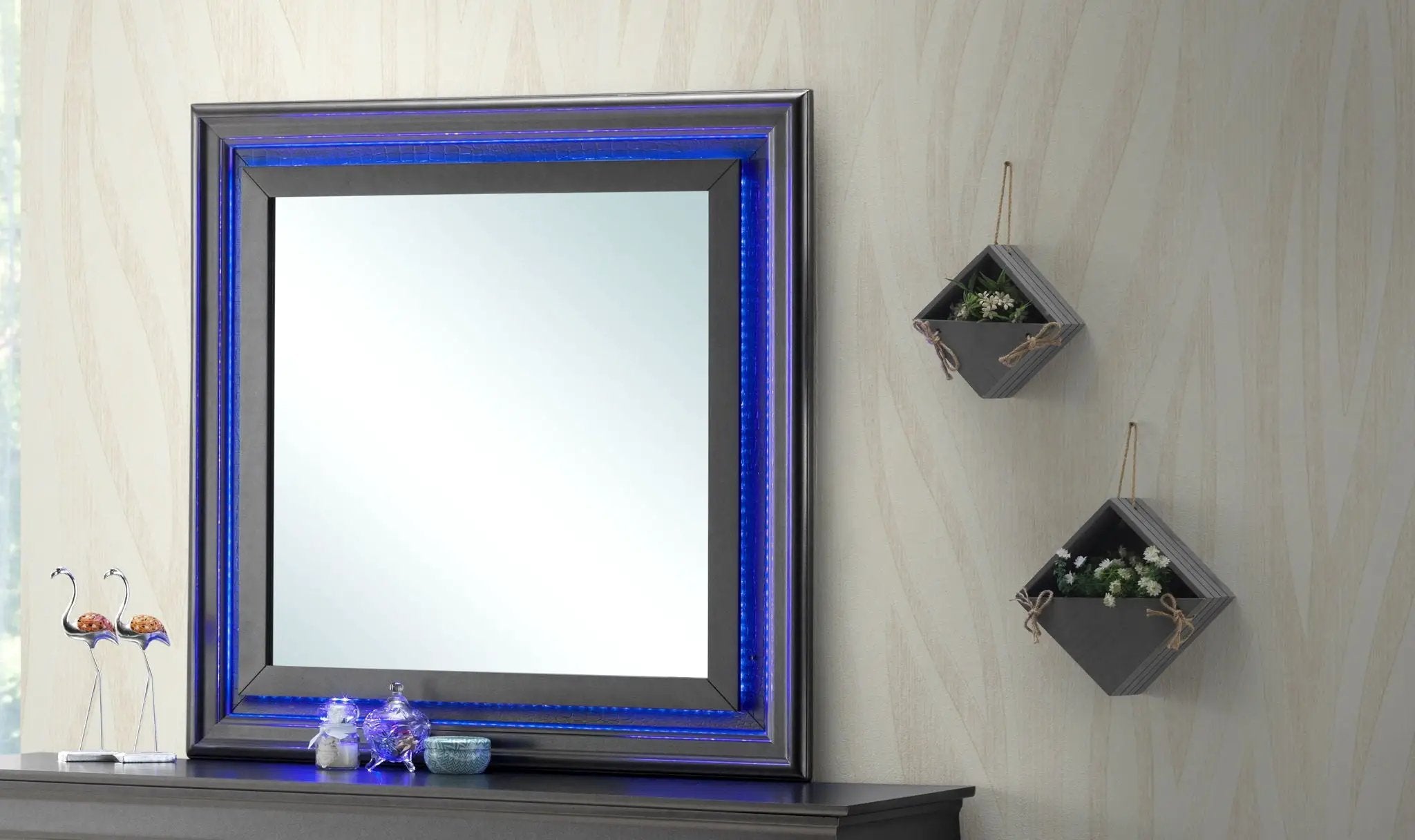Mirror - Metallic Black by Unique Piece Furniture