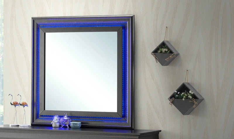 Mirror - Metallic Black by Unique Piece Furniture