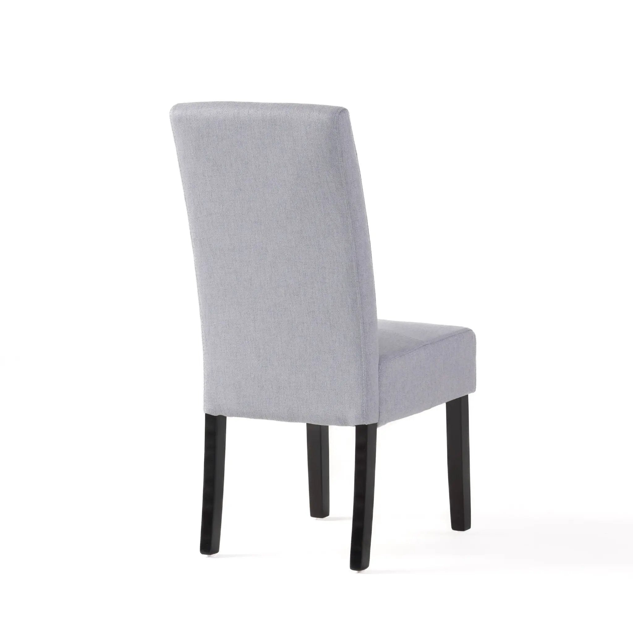 Amaranthine Upholstered Dining Chair With High Back And Wood Legs (Set of 2) - Light Gray by HouseOfZazla
