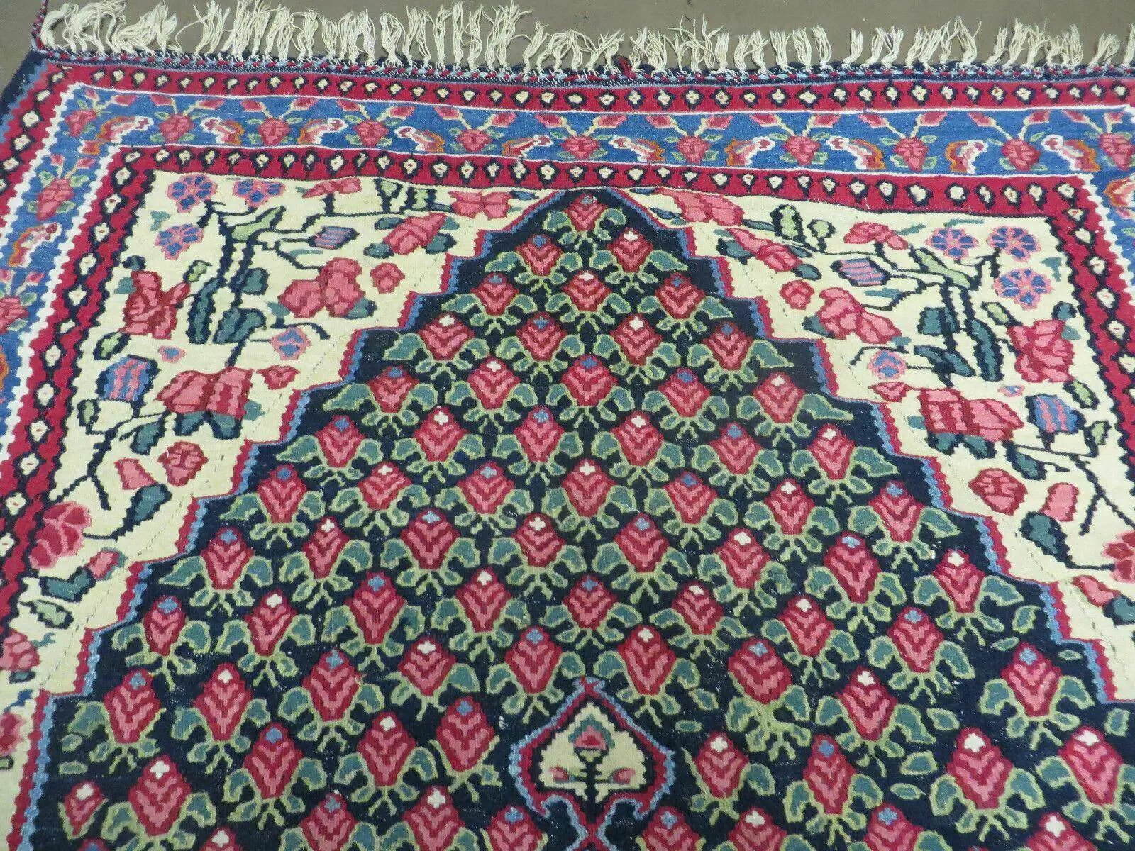 4' X 6' Vintage Handmade Turkish Flat weave Rug Tribal by Jewel Rugs