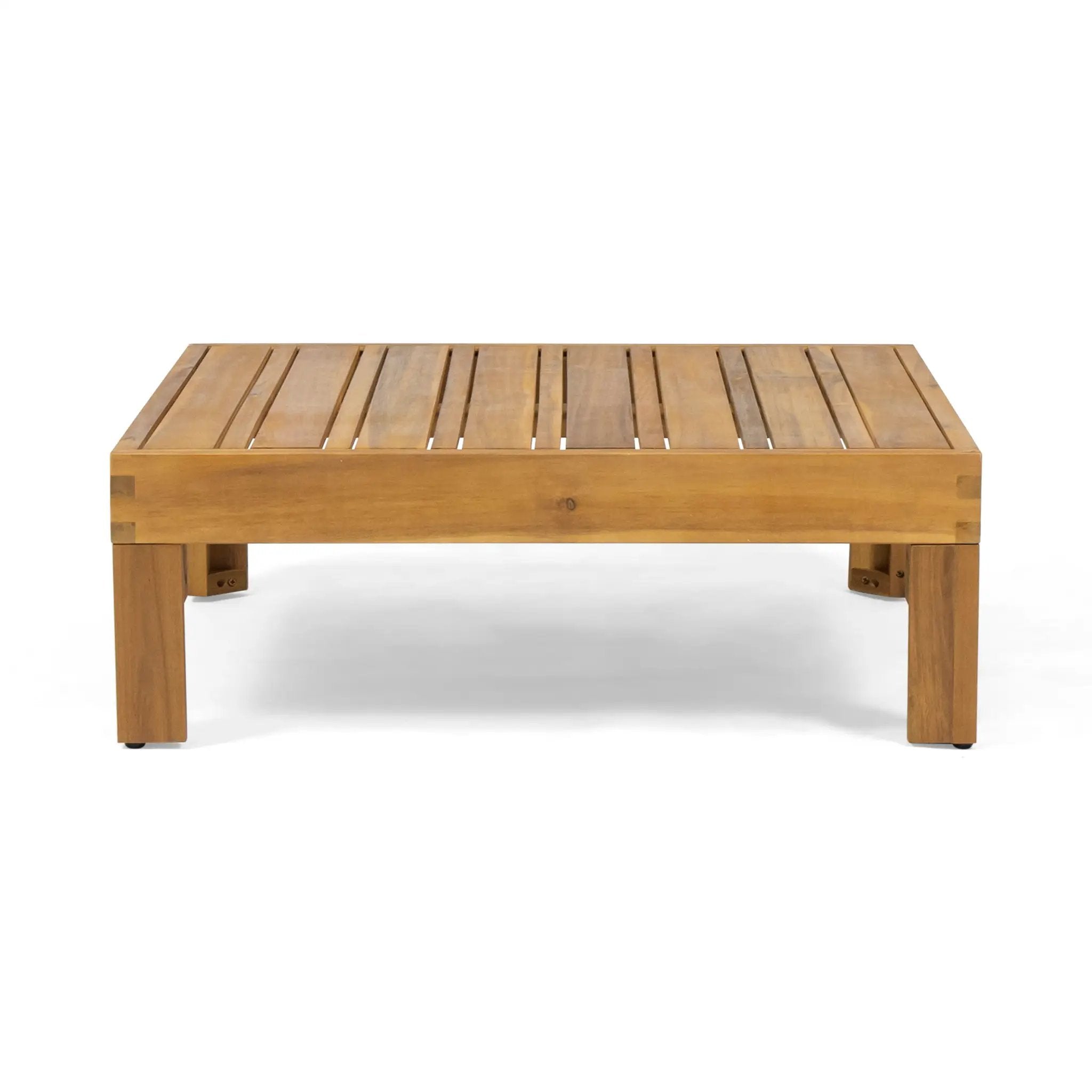 OANA Outdoor Wooden Sectional Set with Cushions, Beige by HouseOfZazla
