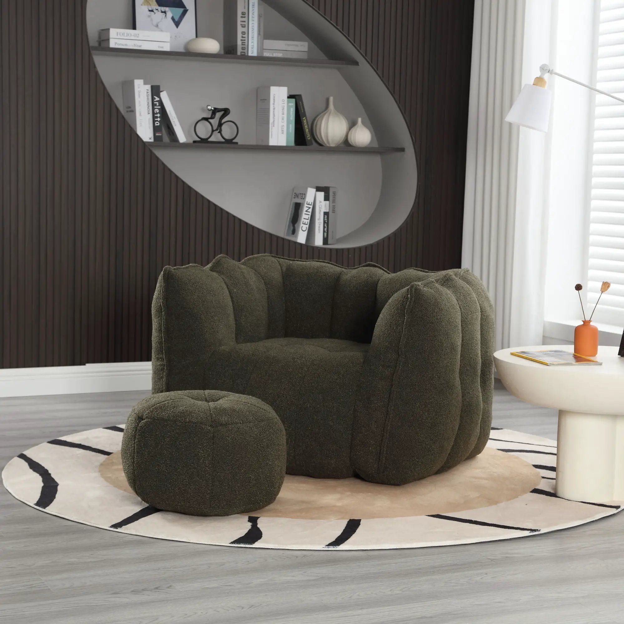 Soft Bean Bag Chair With High Resilient Foam by HouseOfZazla