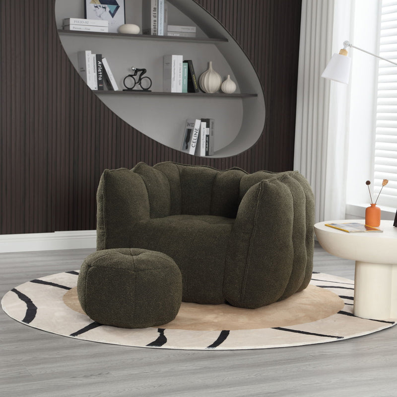 Soft Bean Bag Chair With High Resilient Foam by HouseOfZazla