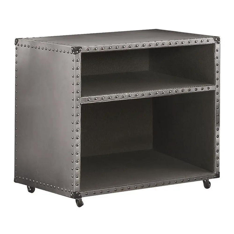 Brancaster - Nightstand With USB - Aluminum by Unique Piece Furniture