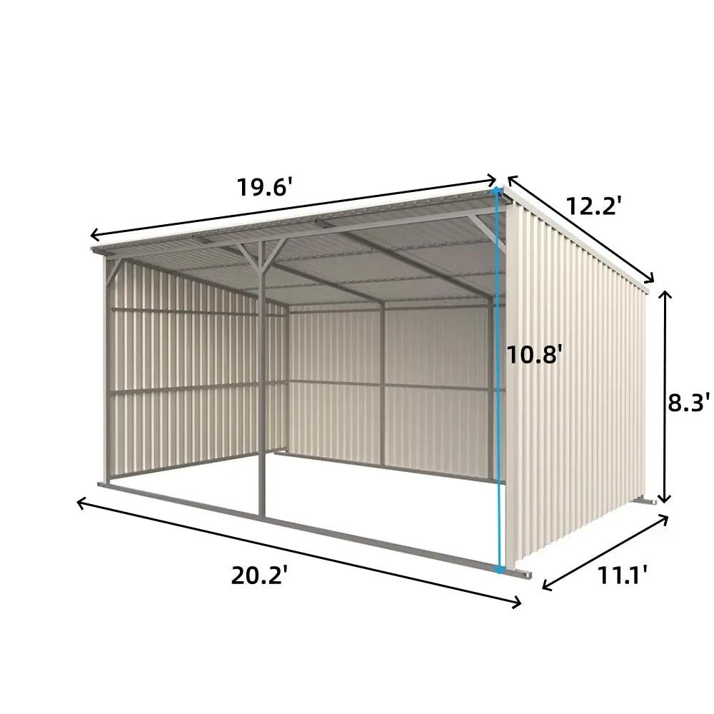20'x12' Metal Livestock Shed for Horses & Farm Animals by Chery Industrial