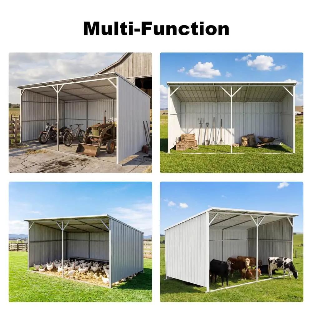 20'x12' Metal Livestock Shed for Horses & Farm Animals by Chery Industrial