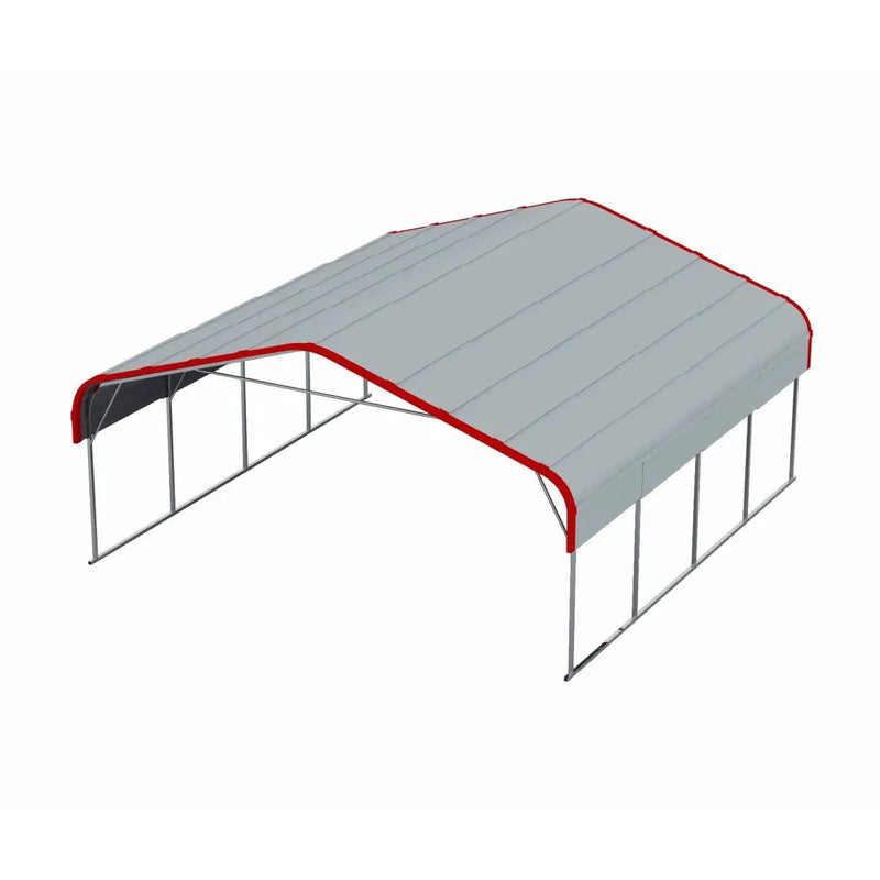 20x20 ft Heavy Duty Metal Garage Carport by Chery Industrial