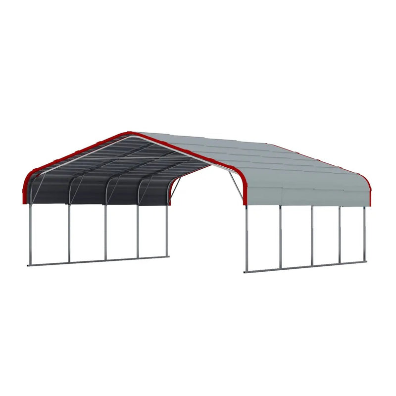 20x20 ft Heavy Duty Metal Garage Carport by Chery Industrial