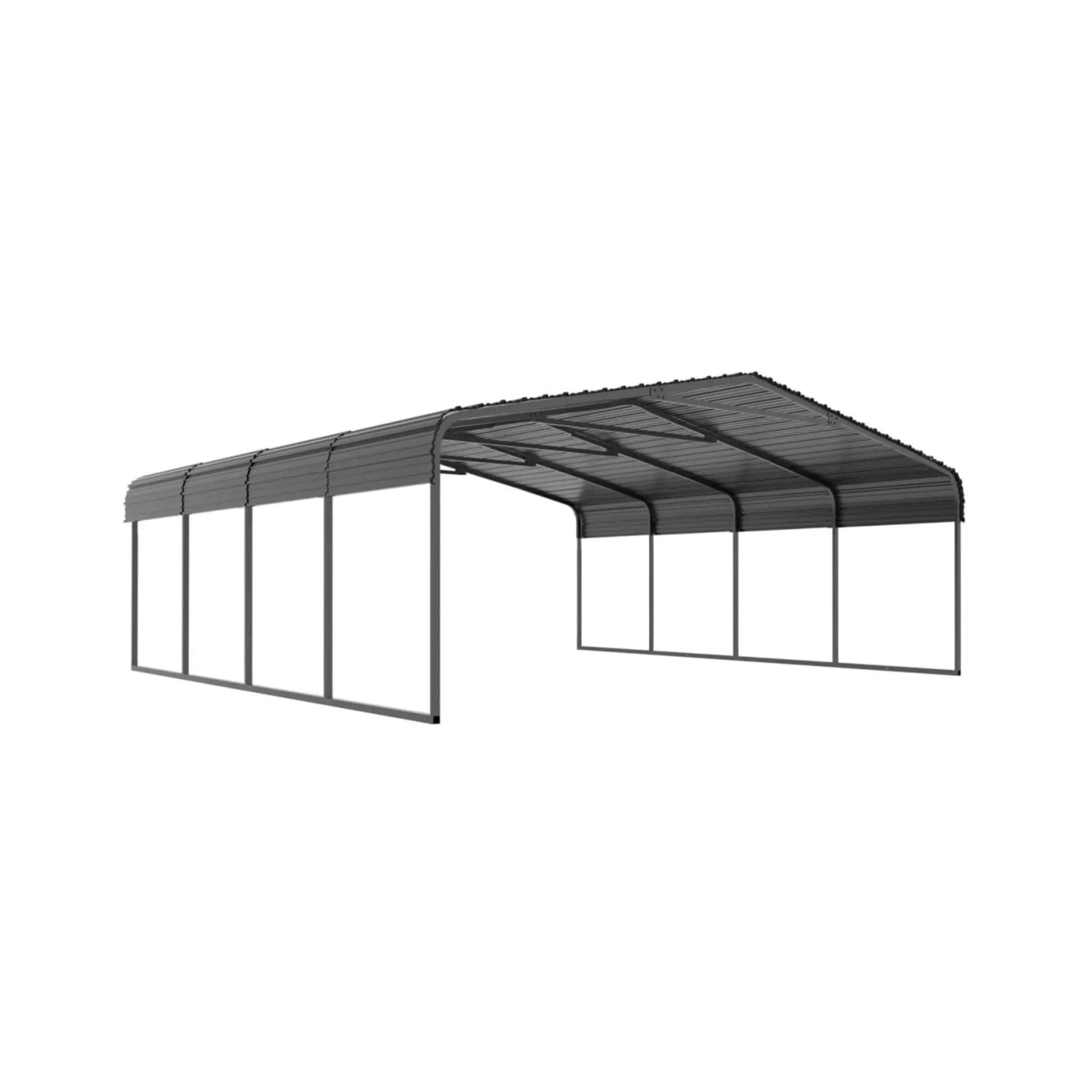 [20X20FT] Alora Extra Large Premium Heavy-Duty Outdoor Metal Carport Shelter (SAK97425) by SAKSBY WHOLESALE