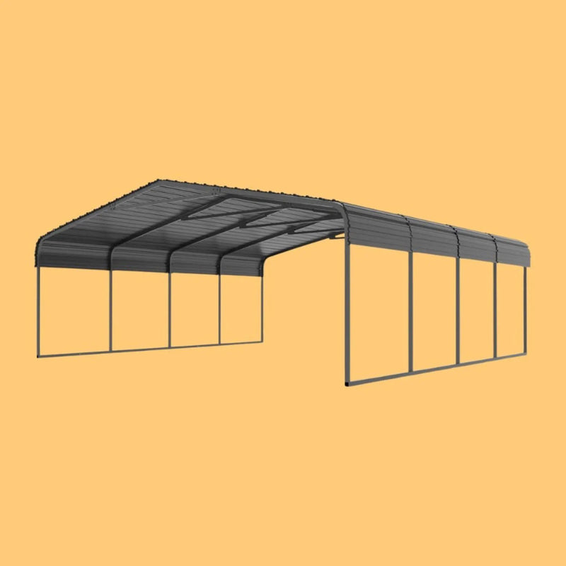 [20X20FT] Alora Extra Large Premium Heavy-Duty Outdoor Metal Carport Shelter (SAK97425) by SAKSBY WHOLESALE