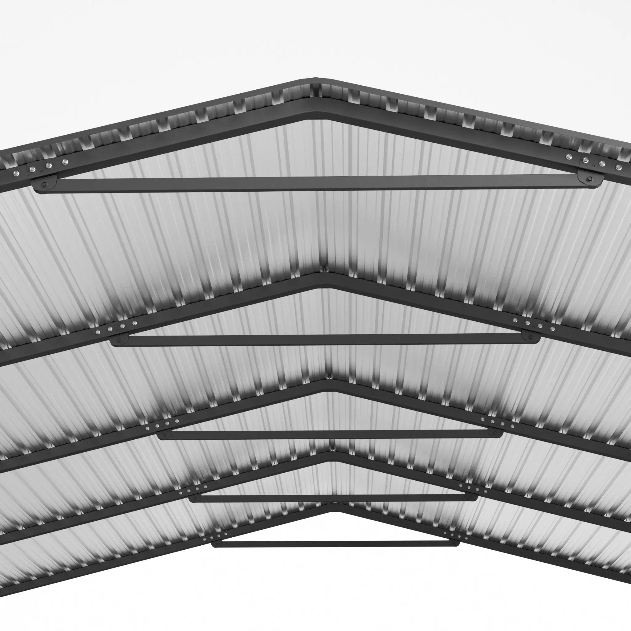 [20X20FT] Alora Extra Large Heavy-Duty Outdoor Metal Carport With Galvanized Steel Roof For Cars, Boats And Trucks (SAK75633) by SAKSBY WHOLESALE