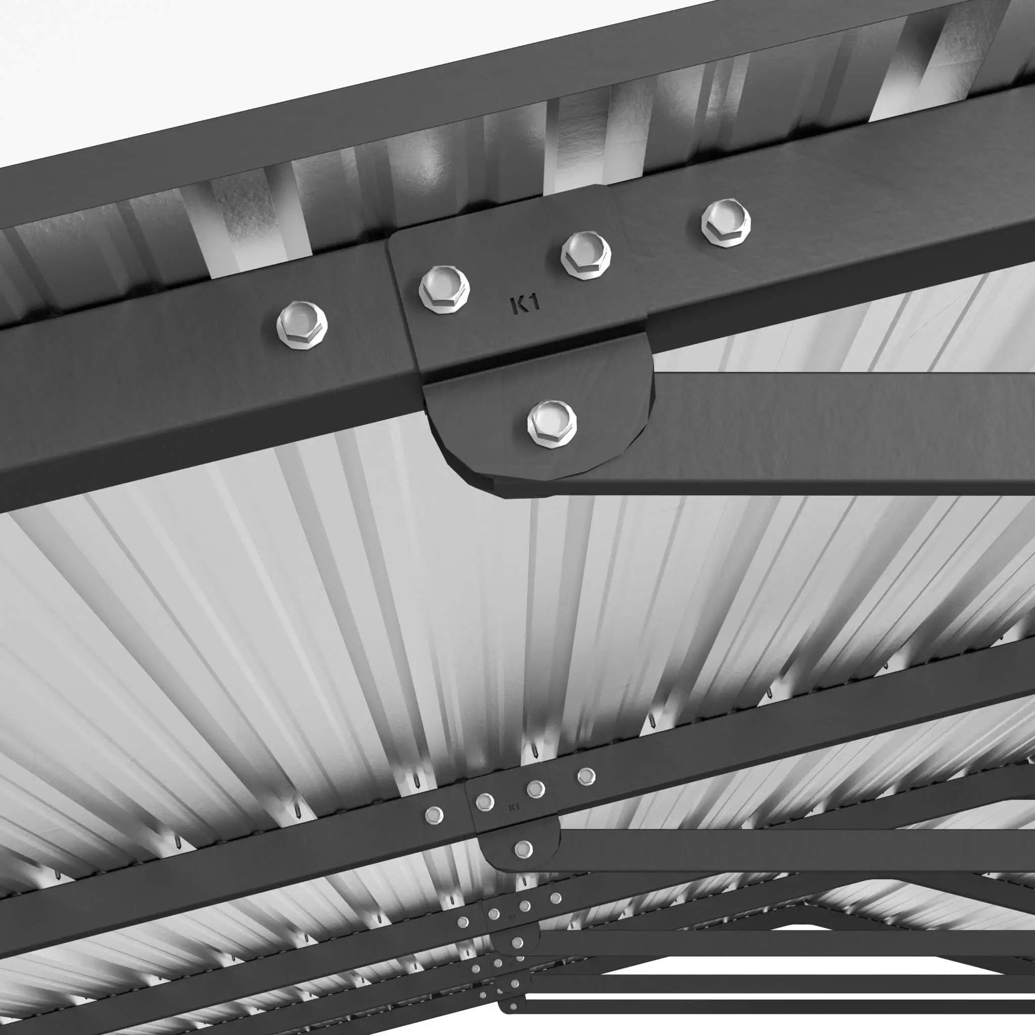 [20X20FT] Alora Extra Large Heavy-Duty Outdoor Metal Carport With Galvanized Steel Roof For Cars, Boats And Trucks (SAK75633) by SAKSBY WHOLESALE
