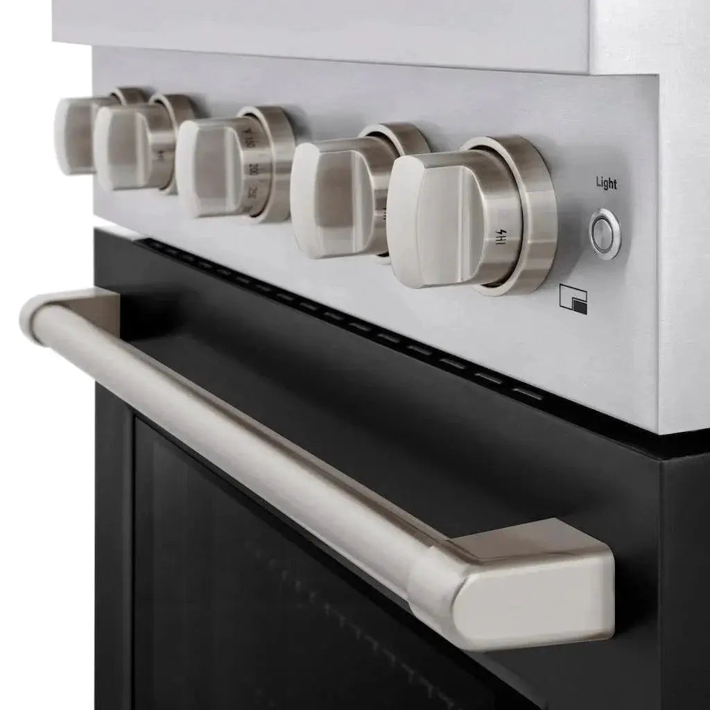 ZLINE 36" Gas Range, Convection Gas Oven, Stainless Steel,Matte Black SGR-BLM-36 by Farmhouse Kitchen and Bath