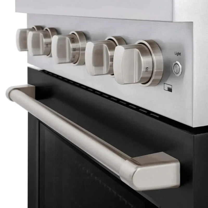 ZLINE 36" Gas Range, Convection Gas Oven, Stainless Steel,Matte Black SGR-BLM-36 by Farmhouse Kitchen and Bath