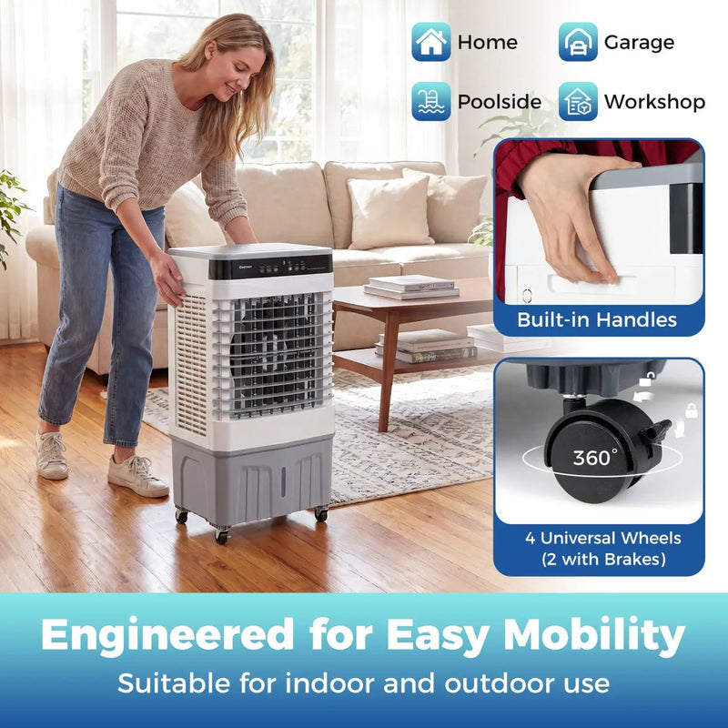 Evaporative Air Cooler 2100 CFM with 5.3 Gal Tank by DirectDeals
