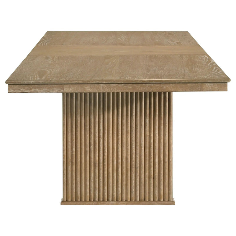 Adina 8-piece Extension Dining Set Distressed Light Brown by Unique Piece Furniture