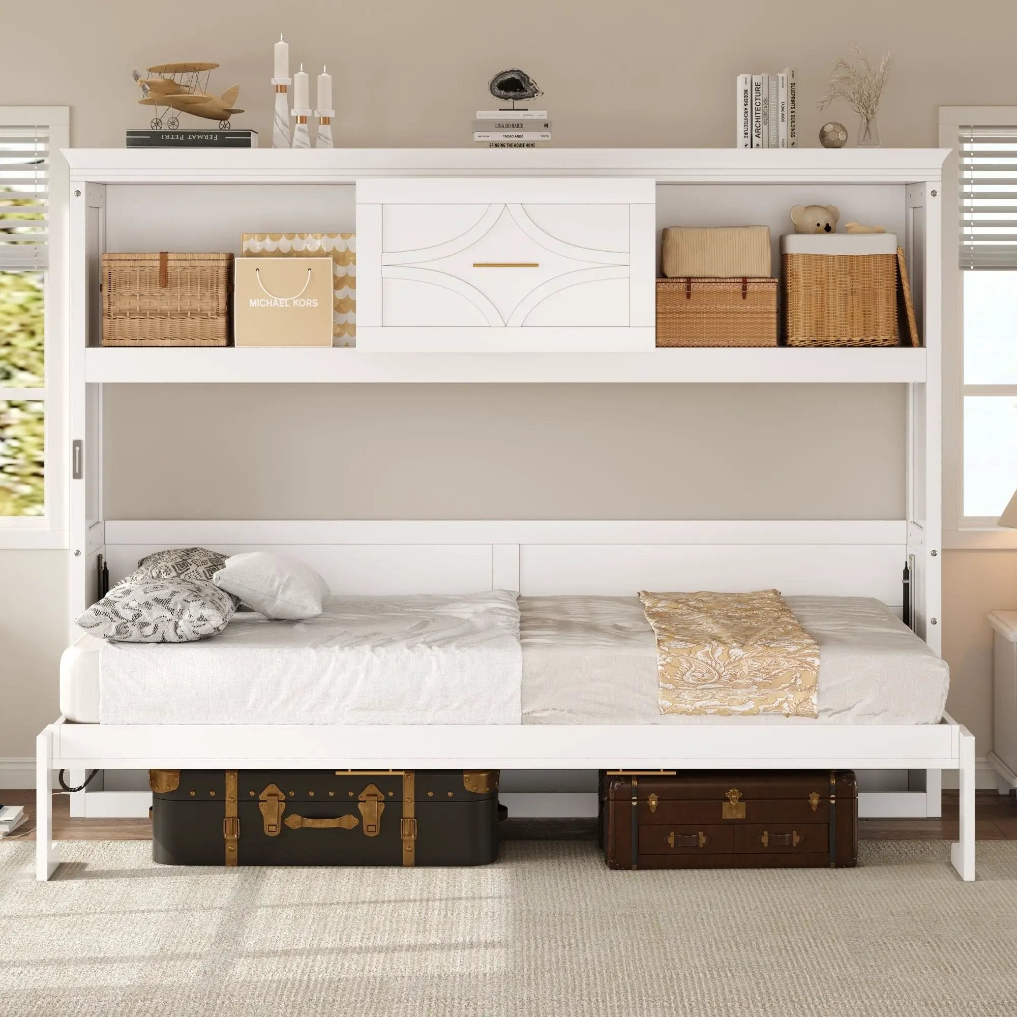 Murphy Bed With Charging Station And Drawer by Unique Piece Furniture