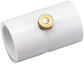 4 Pack (20 Total Couplings) Orbit 1/2 Inch PVC Coupling with Brass and Stainless Steel Mist Nozzle - 5 Pack by GreenHaven Gardens