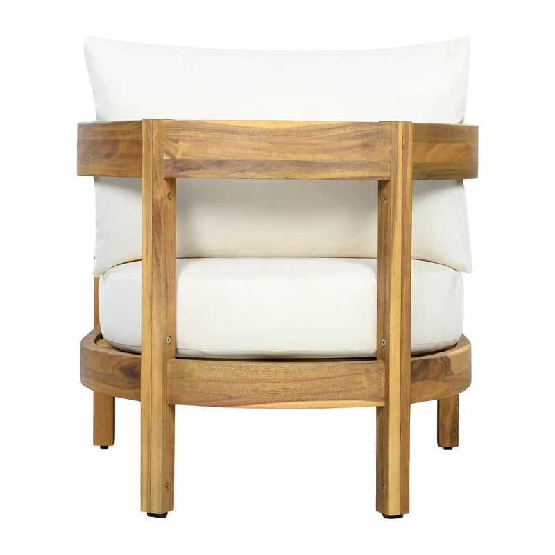 78" Acacia Wood Outdoor Chaise Lounge Chair by HouseOfZazla