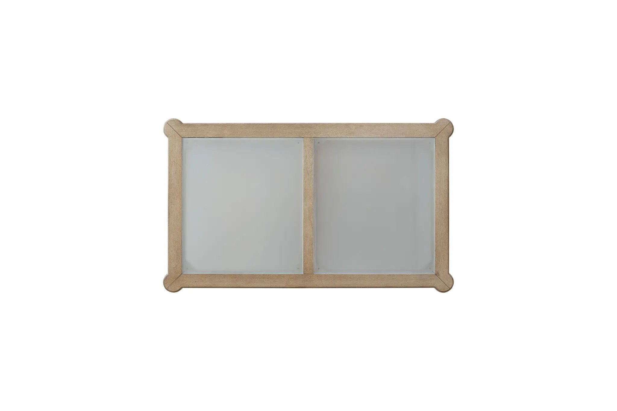 Frosted Glass Top Cocktail Table With Casters - Sand by Unique Piece Furniture