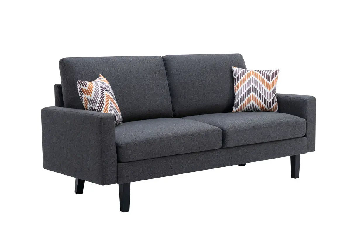 Bahamas - Minimalistic Sofa With 2 Throw Pillows by HouseOfZazla