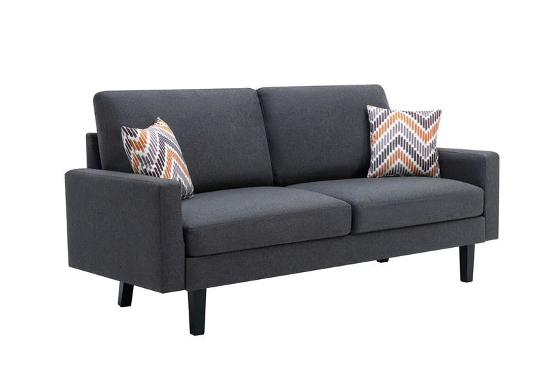 Bahamas - Minimalistic Sofa With 2 Throw Pillows by Unique Piece Furniture